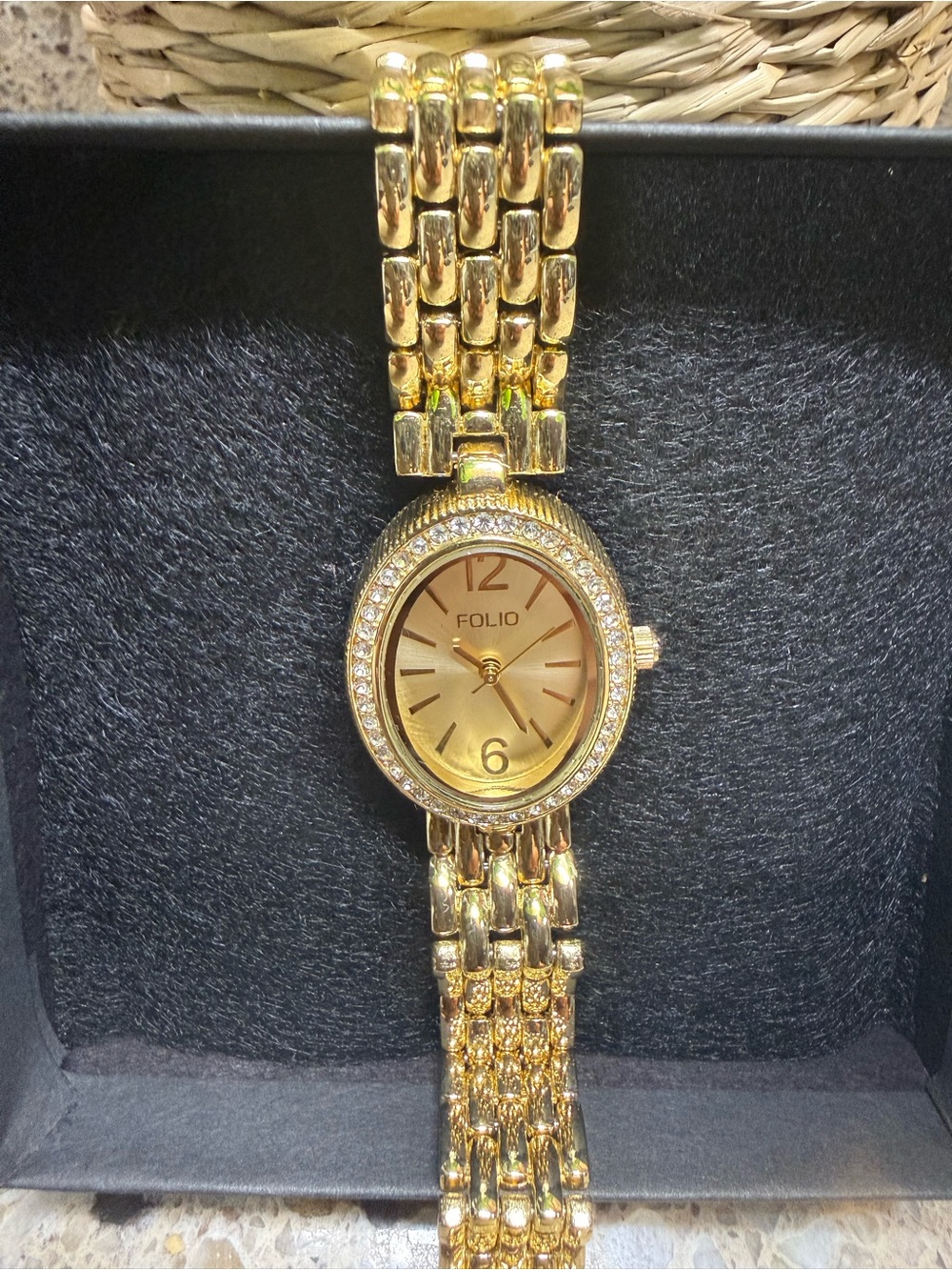 Women’s Yellow Gold Bracelet Folio Watch